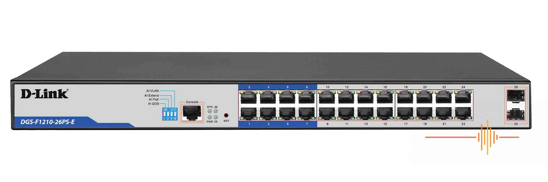 D-Link DGS-F1210-26PS-E 24 ports Managed Gigabit Switch