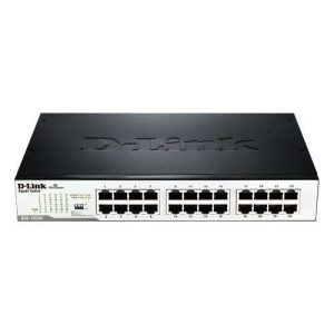 D-Link Fast Ethernet Switch, 24 Port Unmanaged, (DES-1024D), Black