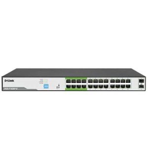 D-Link upto 250 Meter support 24-Port 1000Mbps PoE Switch (DGS-F1026P) Unmanaged