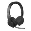 Logitech 981-000854 MSFT Teams Zone Wireless Headset Graphite