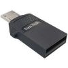 Sandisk Dual USB Drive, SDDD1, 128GB, USB2.0, Black (SDDD1-128G-G35)