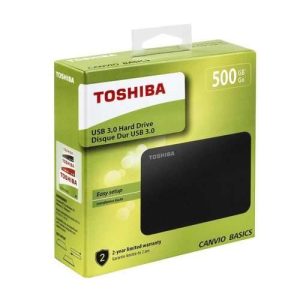 Toshiba HDTB405EK3AA 500GB Canvio Basics Portable External Hard Drive - Black