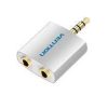 Vention 4 Pole 3.5mm Male to 2X3.5mm Female Converter – (VEN-BDAW0)