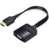 Vention Flat HDMI to VGA Converter with female Micro USB and audio port 0.15M (VEN-ACKBB)