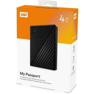 WD My Passport 4TB External Hard Drive Black – WDBPKJ0040BBK-WESN