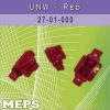 UNW insulator-MEPS Plastic RED