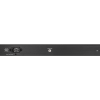 Rear view of D-Link DGS-1210-52MP smart switch showing power connection and cooling vents