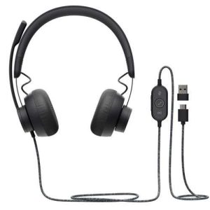 Logitech Zone Wired for MSFT - Graphite USB - 981-000870
