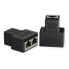 Vention 1 To 2 RJ45 Splitter Adapter Black