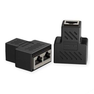 Vention 1 To 2 RJ45 Splitter Adapter Black