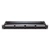 Vention Cat.6 UTP 24 Ports Keystone Patch Panel, Black