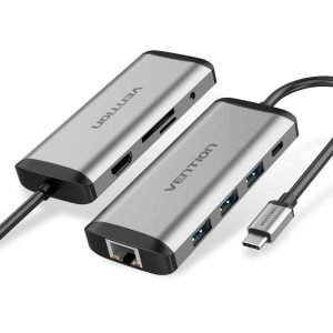 Vention Type C To Multi Function 4 in 1 Docking Station