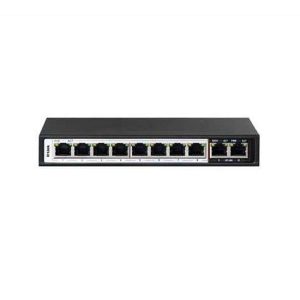 Dlink DES-F1010P-E 10 Ports PoE Switch with 8 Long Reach 250m PoE Ports and 2 Uplink Ports