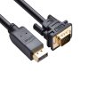UGREEN DP Male to VGA Male Cable 1.5m (Black) - DP105UGREEN DP Male to VGA Male Cable 1.5m (Black) - DP105