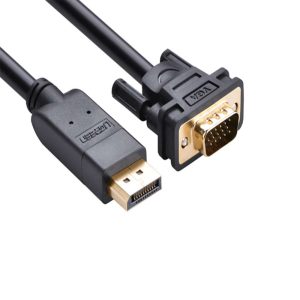 UGREEN DP Male to VGA Male Cable 1.5m (Black) - DP105UGREEN DP Male to VGA Male Cable 1.5m (Black) - DP105