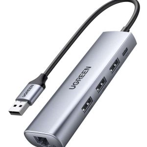 UGREEN USB 3.0 Hub (3 USB 3.0) with Gigabit Ethernet Adapter -20265
