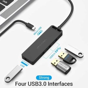 Vention Type-C to 4-Port USB 3.0 Hub - VEN TGKBB