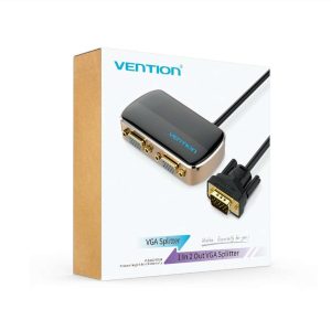 Vention 1 In 2 Out VGA Splitter 1M Black - VEN DBABF