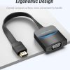 Vention Flat HDMI to VGA Converter 0.15M Black - VEN 74345