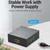 Vention RCA to HDMI Converter Black Metal Type - VEN AEFB0