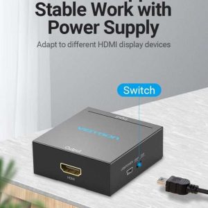 Vention RCA to HDMI Converter Black Metal Type - VEN AEFB0