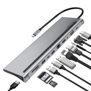 Vention USB-C Multi- Functional 11 in 1 Docking Station - VEN THTHC