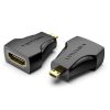 Vention Micro HDMI Male to HDMI Female Adapter Black - VEN AITB0