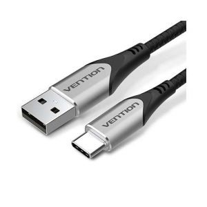 USB 2.0 A Male to C Male Cable 1M Black PVC Type - VEN COKBF
