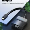 Vention Type-C to VGA Adapter 0.15M Black ABS VEN TDDBB – Front View