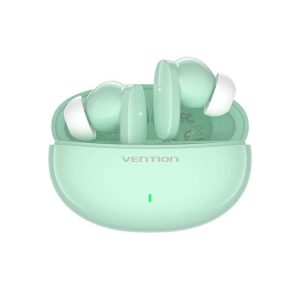 Vention HiFun Ture Wireless Bluetooth Earbuds Green Sound Quality: The sound quality can vary from one product to another, but generally, you should expect decent sound quality that is suitable for a range of audio, from music to podcasts and phone calls. Battery Life: Battery life can also vary, but many true wireless earbuds offer between 4-8 hours of playtime on a single charge, with additional charges provided by the carrying case. Case: A charging case is usually included, which can offer multiple recharges of the earbuds for extended total usage time. Controls: Controls for things like volume, track skipping, and answering calls are often included on the earbuds themselves. Fit and Comfort: Most true wireless earbuds are designed to be comfortable for extended wear, and many come with different sizes of ear tips to ensure a good fit. Water Resistance: Many true wireless earbuds are water-resistant to some degree, making them suitable for use during workouts or in light rain.