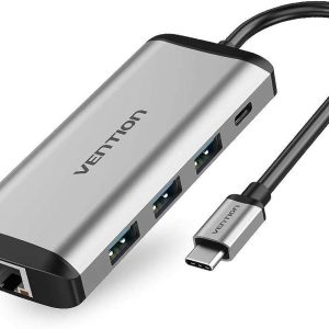 Vention USB-C Multi-Functional 6 in 1 Docking Station Type C to HDMI/USB3.0 - CNCHB