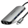 Vention TOAHB USB C (4 in 1) To HDMI/VGA/USB3.0/ Docking Station