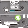 Brother laminated 12mm WZC-s131 black on clear Label Catridge Compatible