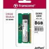 Transcend 8GB JM DDR5 4800 SO-DIMM 1Rx16 1Gx16 CL40 1.1V - JM4800ASG-8G