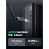 UGREEN AC650 High-Gain Dual Band Wireless USB Adapter – CM496