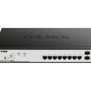 D-Link 8 Port PoE Gigabit Smart Managed Switch – DGS-F1100-10PS-E/B