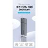 Vention M.2 NVMe SSD Enclosure (USB 3.1 Gen 2-C) Gray Aluminum Alloy Type, KPGH0