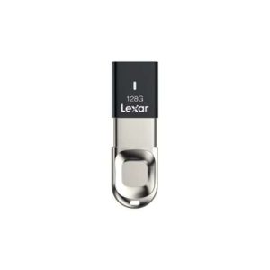 128GB Lexar® Fingerprint F35 USB 3.0 flash drive, up to 150MB/s read and 60MB/s write, Global (LJDF35-128GBBK)