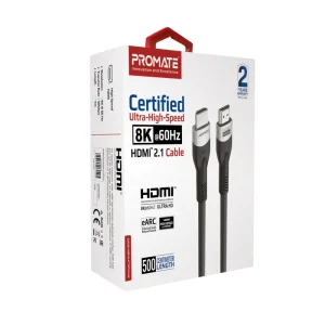 Promate Ultra High-Speed 8K@60Hz HDMI 2.1 Cable, 5M Cable LengthCable,