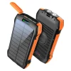 Promate 20000mAh Solar Power Bank with 20W Power Delivery, 3 USB-A Ports,10W Wireless Charging and LED Flash