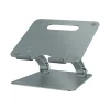 Promate Ergonomic Multi-Level Aluminum Laptop Stand • for 10″ to 17″Laptops • Extendable Height • Foldable Stand Design