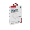 Promate 20W Power Delivery Fast Charging USB-C to Lightning Cable •  Soft Touch Silicon • 3 Meter Cable Length-POWERLINK-300.WHITE