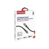 Promate 27W Power Delivery USB-C to Lightning Transparent Cable, 1.2m Cable Length,