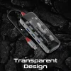 Promate 11-in-1 Transparent Ultra-Fast Multi-Port USB-C Hub with 100W Power Delivery • 4K HDMI & Display Port • 1000Mbps LAN • USB 3.0 & USB 2.0 Ports