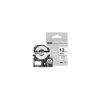 Epson SS12KW 12mm black on white label tape cartridge