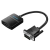 Vention VGA to HDMI Converter with Female Micro USB and Audio Port 0.15M Black ACNBB