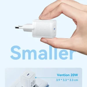 1-Port USB-C GaN Charger (20W) UK-Plug