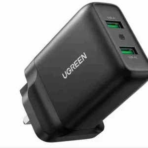 UGREEN CD161 USB Fast Charger UK (Black) UG- 70164