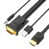 Vention1080P HD HDMI to VGA cable with Audio output-VEN ABIBG