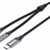 Vention USB-C Male to TRS Audio & Mic Jack 0.3M Gray Aluminum Alloy Type